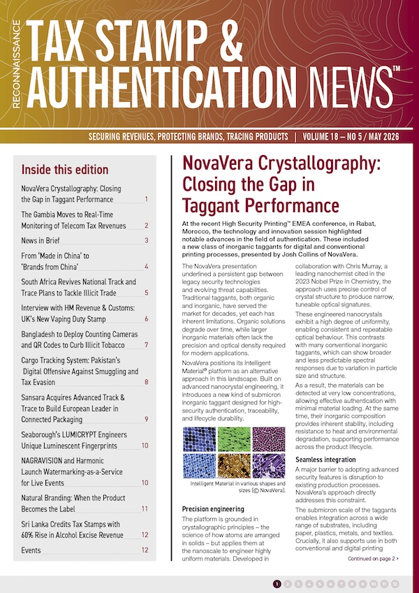 Tax Stamp & Authentication News